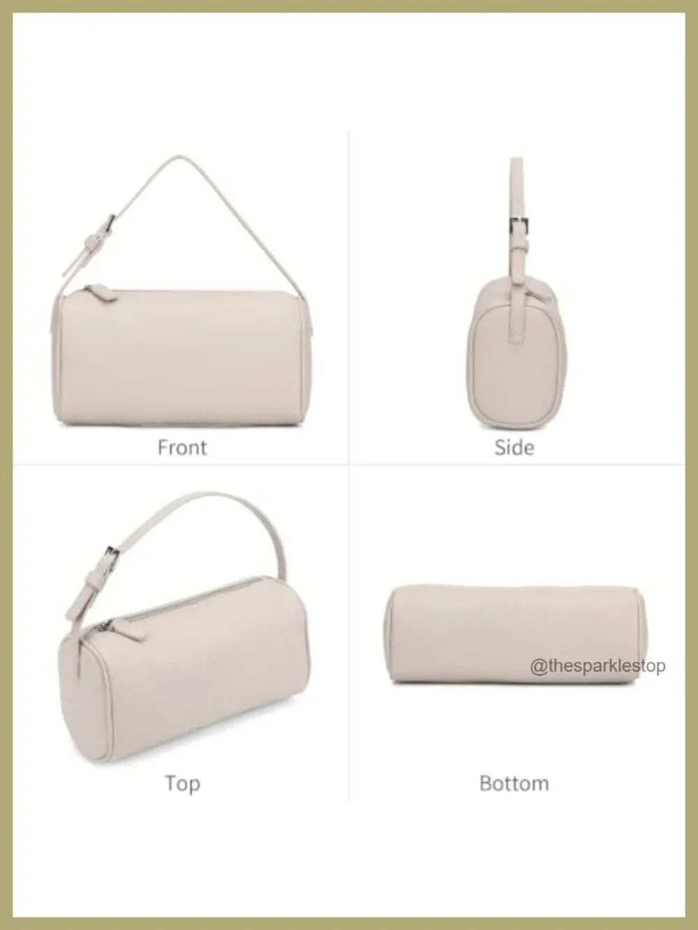 Women's PU Leather Hobo Crossbody Bag Small Barrel Purse